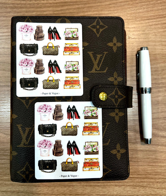 The Classics Set of 28 fashion stickers for your planner / agenda