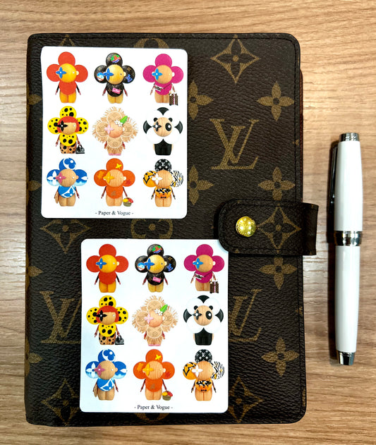 Les Viviennes Set of 18 fashion stickers for your planner / agenda